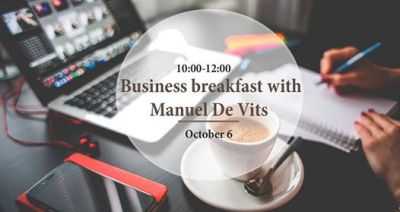 Business breakfast with Manuel De Vits