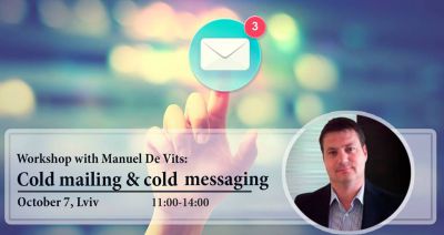 Workshop with Manuel De Vits:"Сold mailing & cold messaging"