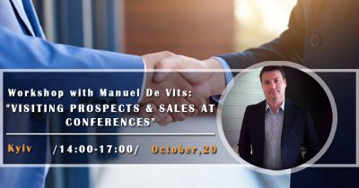 Workshop with Manuel De Vits: "Visiting Prospects & Sales at Conferences"
