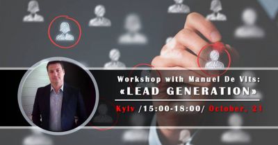 Workshop with Manuel De Vits:"Lead Generation "