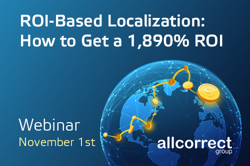 Webinar ROI-Based Localization: How to Get a 1,890% ROI