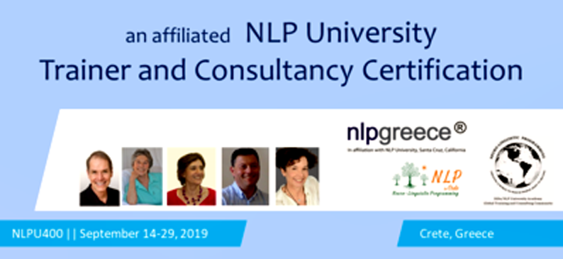 NLPU400 Trainer and Consultancy Certification : 2019