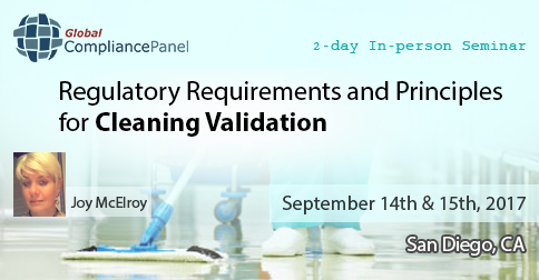 Regulatory Requirements and Principles for Cleaning Validation 2017